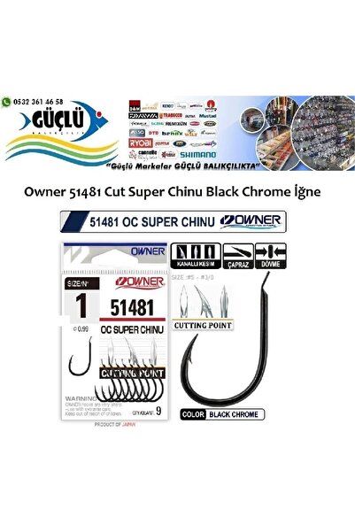Owner 51481 Cut Super Chinu Black Chrome İğne No:4
