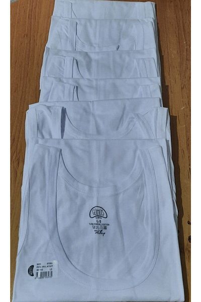 KEYAL Tutku Silver 3001 Pack of 6 Cotton Combed Men's Undershirts