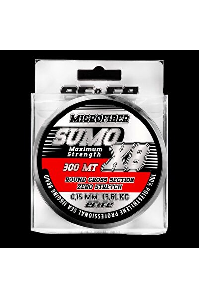 EFFE Sumo X8 300 Mt. Fir de pescuit verde de 0,06 mm