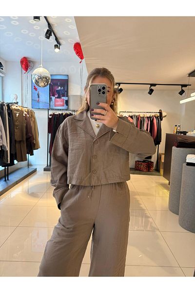 EFİL Shirt Set - Light Brown Model (8564)