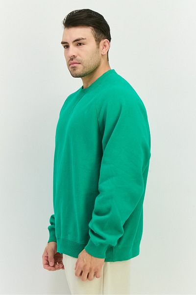 Champion Men Sportswear Fit Long Sleeves Running Sweatshirt, Green