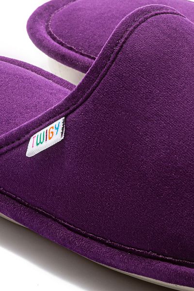 Twigy Purple Women's Waiter Size House Slippers 36/41