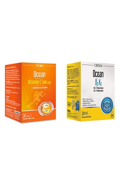 Ocean Ocean Vitamin C and D3k2 - 1000 Mg 30 Tablets