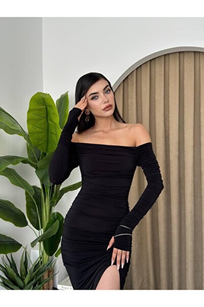 Şair فستان ماي تيراكس فاسكو مادونا ذو الأكمام المتدلية