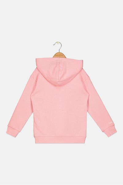 Keith Haring Kids Girl Graphic Printed Hooded Sweatshirt, Pink Combo