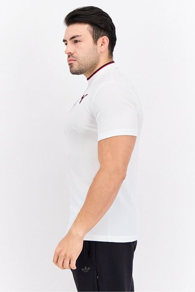 Puma Men Sportswear Fit Embroidered Logo Short Sleeves Outdoor T-shirt, White