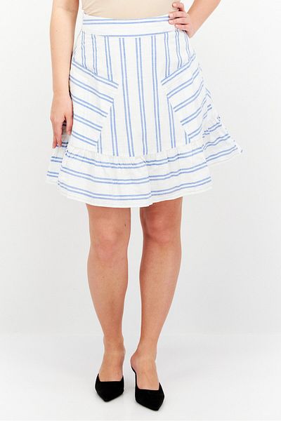 Esprit Women Stripe Mini Skirts, White