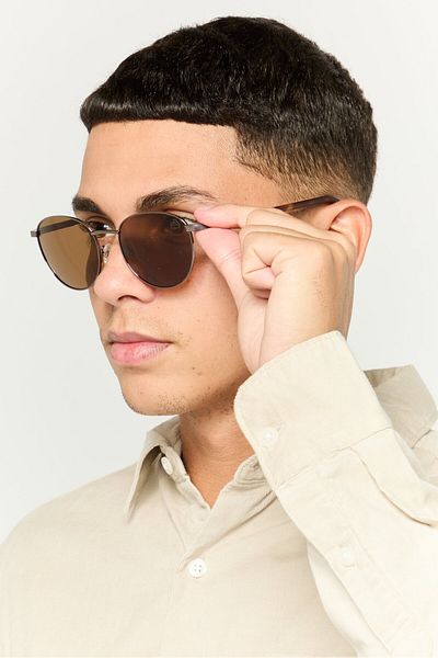 Timberland Men Tb9284 Polarized Sunglasses, Brown