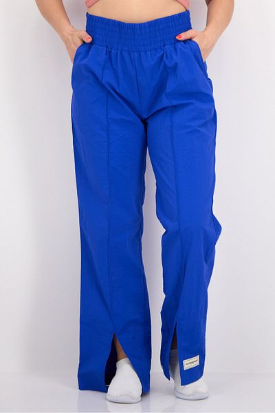 The Giving Movement Women Regular Fit Plain Split Leg Pants, Blue