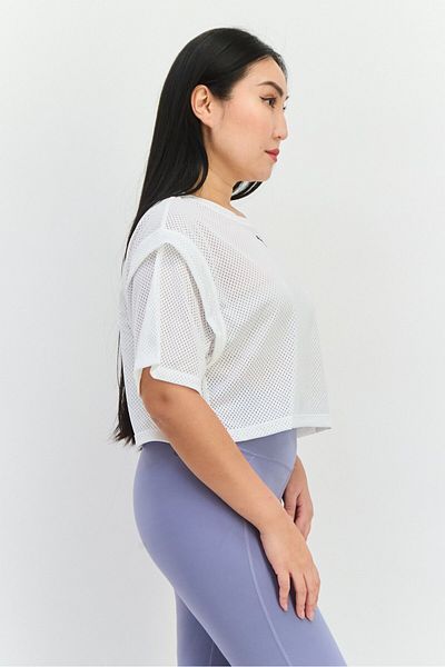 Puma Women Sportswear Fit Short Sleeve Training Top, White