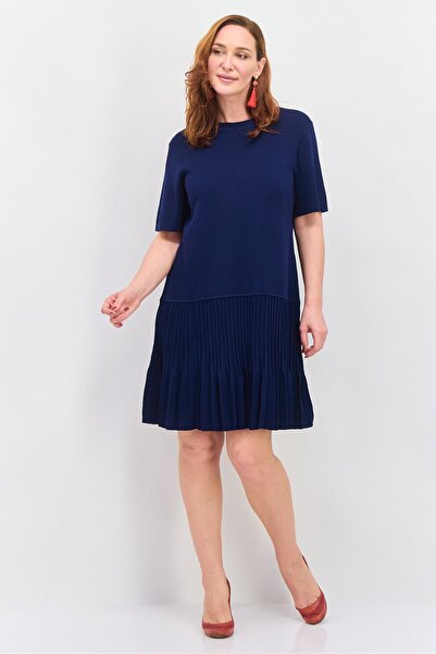Esprit Women Textured Mini Dress, Navy