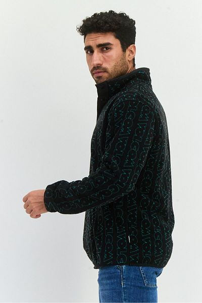 Volcom Men Allover Print Fleece Sweatshirts, Black