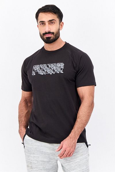 Puma Men Sportswear Fit Short Sleeve Outdoor T-Shirts, Black