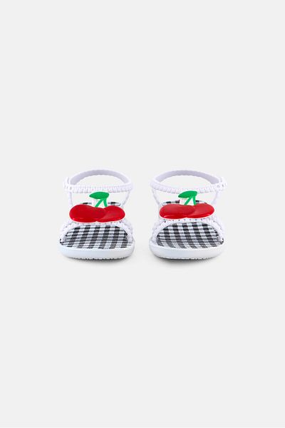 Ipanema Toddlers Girl Push Button Sandals, White Combo