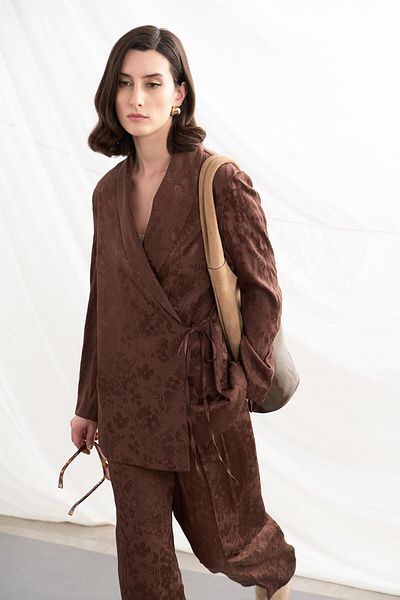 KADRİYE BAŞTÜRK Galia Jacquard Jacket & Pants Set