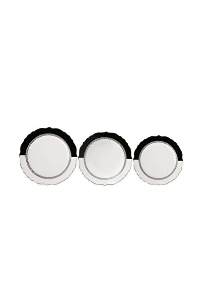 ÇIRPAN EV DARKNESS 18 PARÇA 6 KİŞİLİK BONE YEMEK TAKIMI