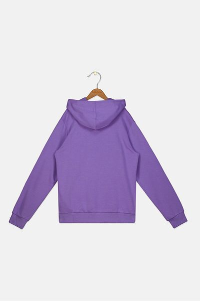 Champion Kids Boy Sportswear Fit Hooded Long Sleeve Sweatshirt, Purple