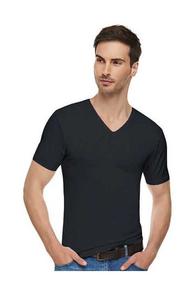 ENTAHA Tutku Elit 3-Pack Men's Lycra V-Neck Half Sleeve Undershirt