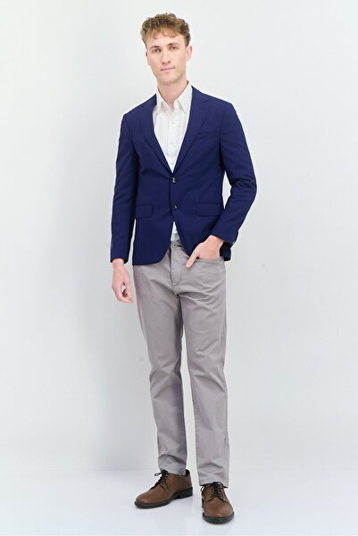 Tommy Hilfiger Men Tailored Fit Plain Semi-Formal Blazer, Navy Blue