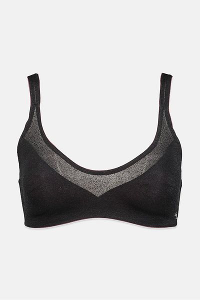SLOGGI Women Non,Padded Soft Bra, Black
