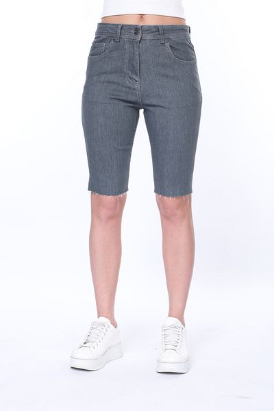 Era Lisa Bermuda High Waist Full Lycra Women's Denim Shorts (Seamless Leg)