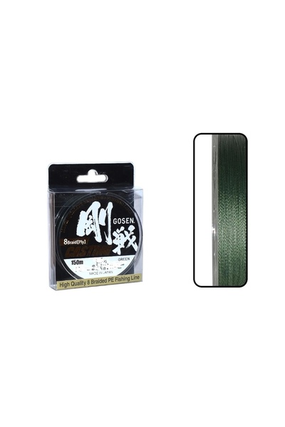 GOSEN W8 Casting PE 1.5 8 Kat 150mt Yeşil Örgü İp Misina