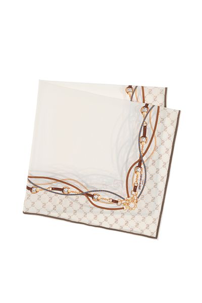 Pierre Cardin Brown Silk Scarf 50309590 -Vr029