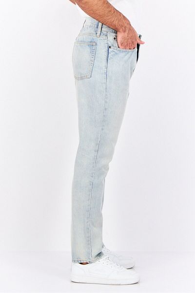 GAP Men Slim Fit Washed No Stretchable Denim Jeans, Washed Blue