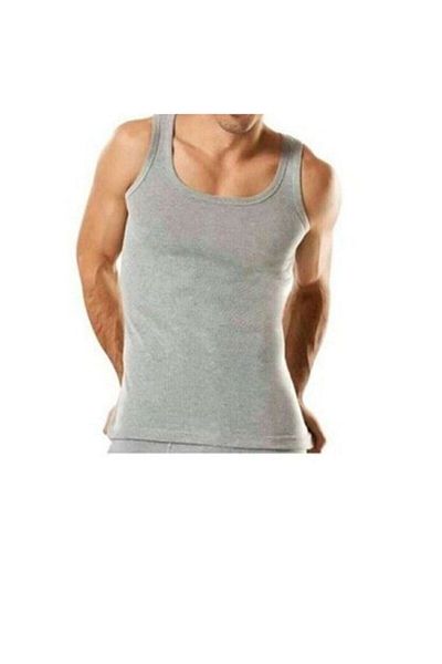 KEYAL Tutku Men's Gray 6-Pack Cotton Rib Sports Tank Top