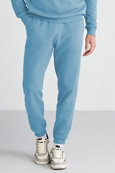 ruNadeS Baby Blue Ανδρικό ελαστικό ύφασμα με άνετο κόψιμο Premium υφασμάτινο παντελόνι