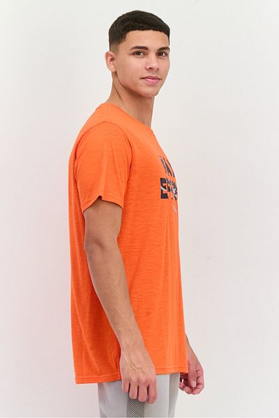 Puma Men Sportswear Fit Short Sleeve Training T Shirt, Dark Orange