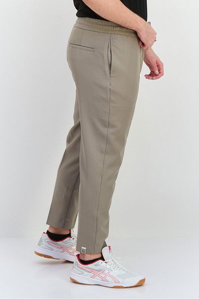 The Giving Movement Men Regular Fit Brand Logo Straight Leg Pants, Grey