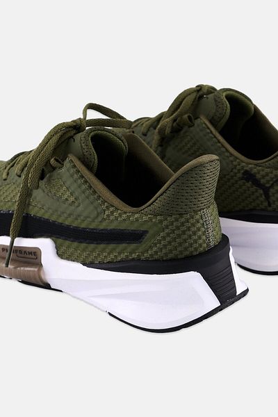 Puma Men Pwrframe Lace Up Training Shoes, Dark Green