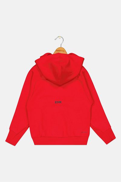 adidas Kids Boy Sportswear Fit Long Sleeves Outdoor Sweatshirt, Red