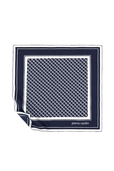Pierre Cardin Navy Blue Silk Scarf 50309584 -Vr033