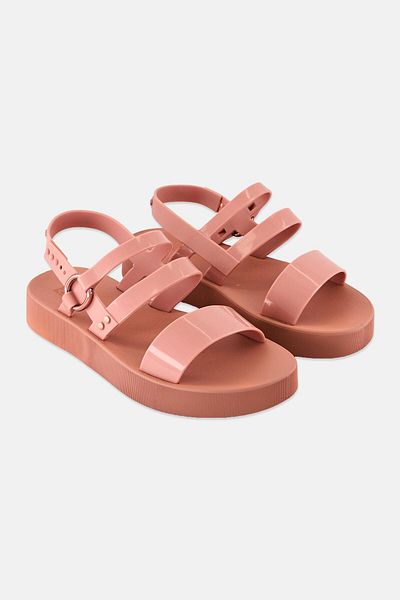 ZAXY Women Adjustable Buckle Sandals, Pale Beige
