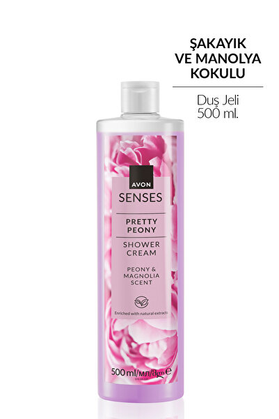 AVON Senses Pretty Peony Şakayık ve Manolya Kokulu Duş Jeli 500ml