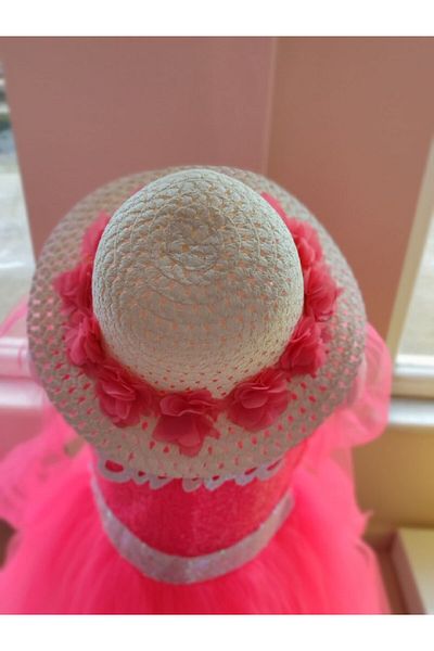 ABİYEKİDS Floral Straw Girl's Hat Fedora Hat for 2/9 Age 23 April Shows