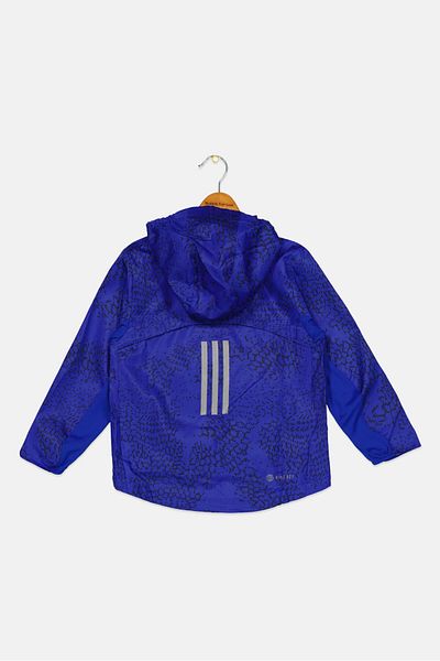 adidas Kids Girl Sportswear Fit Long Sleeve Training Hoodie, Royal Blue/black