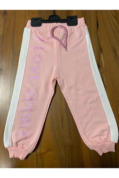 baby flamindo Baby Flamindo 2 Thread I Love Sport Printed Girl's Tracksuit