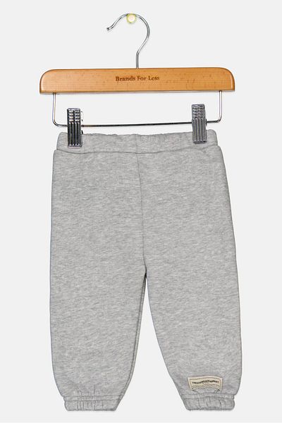 The Giving Movement Toddlers Boy Fleece Jogger Pants, Heather Grey