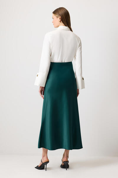 Touché Privé 100% Cotton Basic Satin Skirt