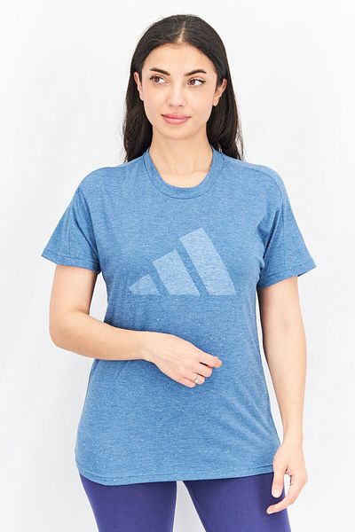 adidas Women Sportswear Fit Future Icon Winners Tees, Teal Blue