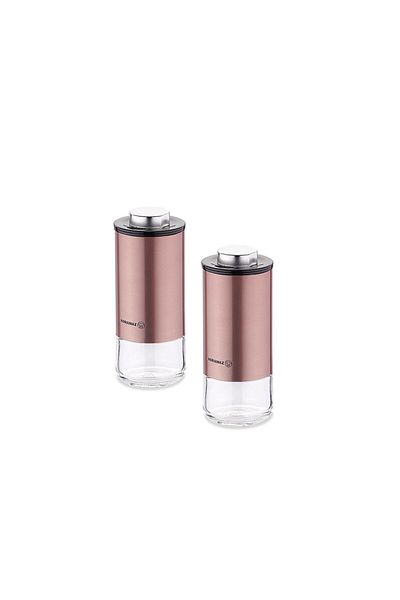 KORKMAZ Stora Plus Rosegold Salt and Pepper Shakers Set