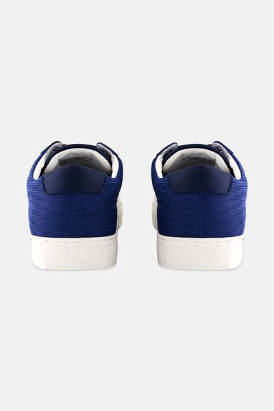 Alfani Men Medium Grayson Suede Low Cut Sneaker, Navy Blue