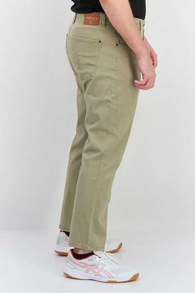 Henleys Men Regular Fit Solid Chino Pant, Stone