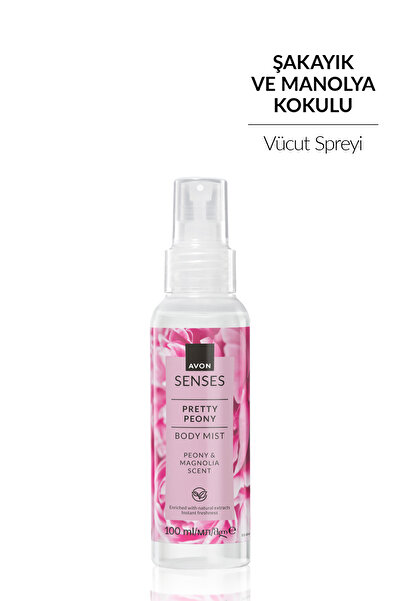 AVON Senses Pretty Peony Şakayık ve Manolya Kokulu Vücut Spreyi 100ml