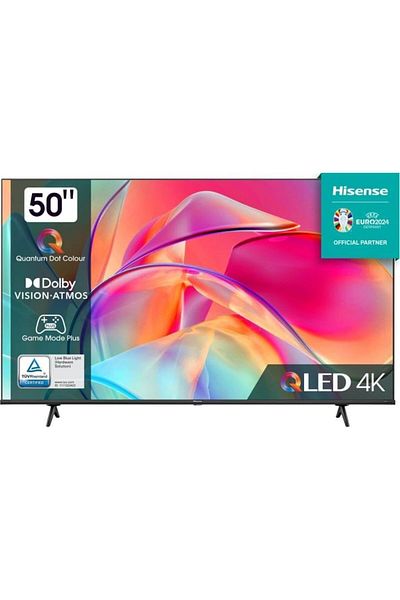 Hisense تلفزيون ذكي 50 بوصة 4K QLED UHD LCD Dolby Vision، معزز الألوان، نظام تشغيل VIDAA U5، Netflix، Disney + WiFi