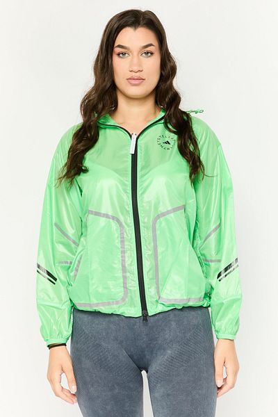 adidas Women Sportswear Fit Hooded Long Sleeve Training Jackets, Light Green