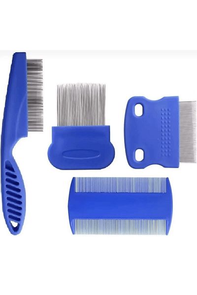 Pribor Large Pet Flea Comb Set 4 Pieces